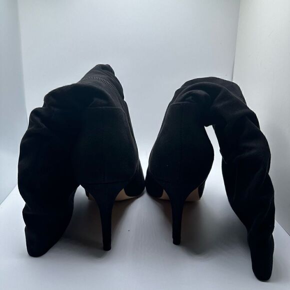 CUSHIONAIRE Women's scrunch heel boot with +Memory Foam 8.5 WIDE BLACK - Picture 4 of 7